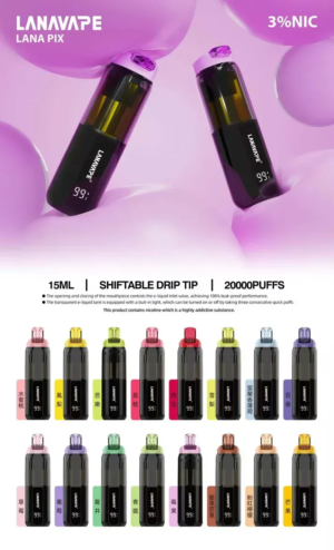 新品💖LANA PIX閃光彈拋棄式20000口 LED可視電量 850mAh續航 Mesh防漏穩定日用款