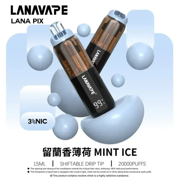 新品💖LANA PIX閃光彈拋棄式20000口 LED可視電量 850mAh續航 Mesh防漏穩定日用款